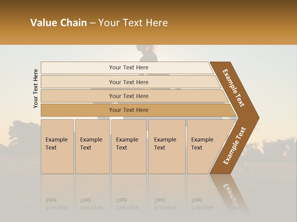 A Woman Riding On The Back Of A Horse PowerPoint Template