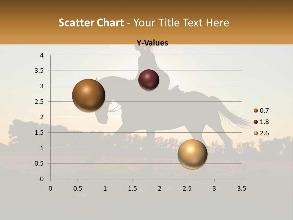 A Woman Riding On The Back Of A Horse PowerPoint Template