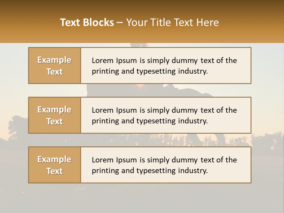 A Woman Riding On The Back Of A Horse PowerPoint Template