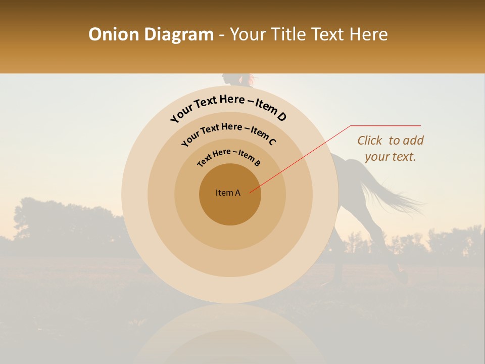 A Woman Riding On The Back Of A Horse PowerPoint Template