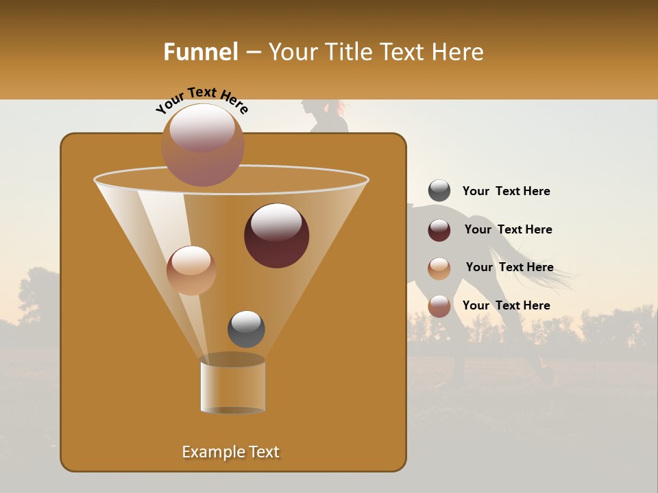 A Woman Riding On The Back Of A Horse PowerPoint Template