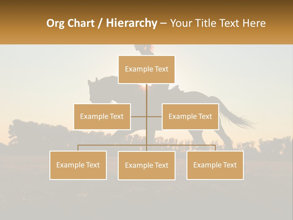 A Woman Riding On The Back Of A Horse PowerPoint Template