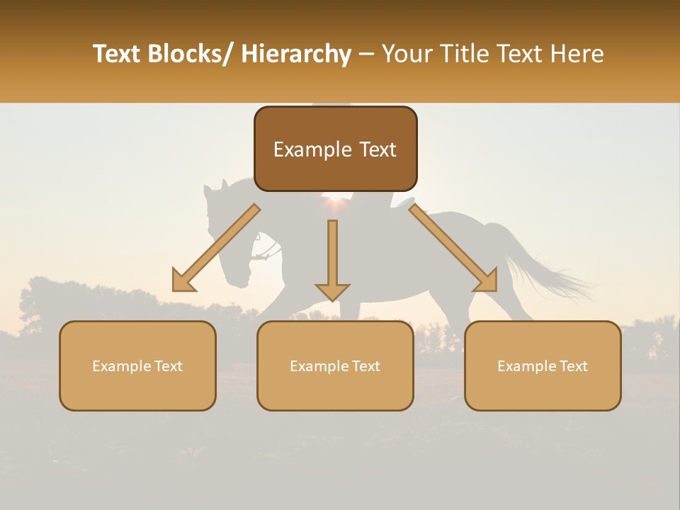 A Woman Riding On The Back Of A Horse PowerPoint Template