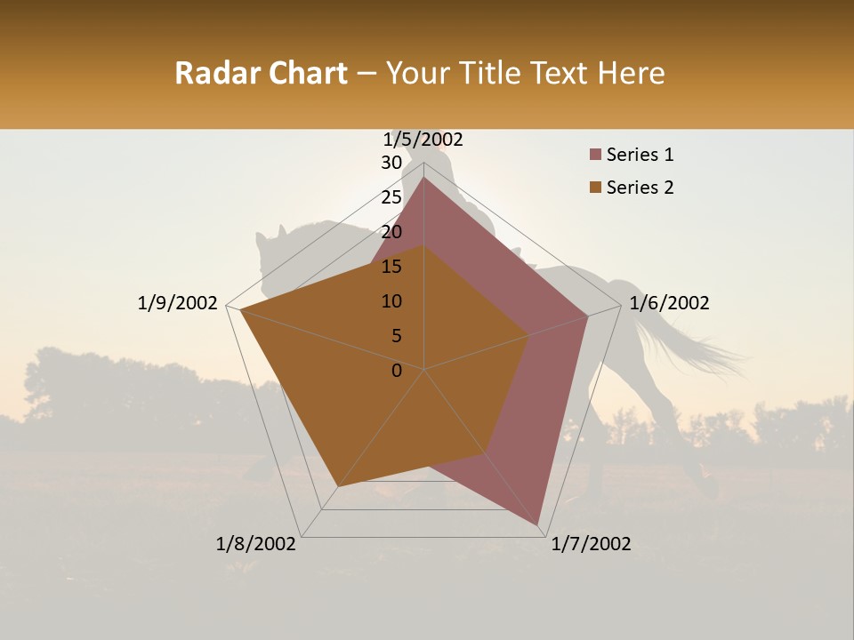 A Woman Riding On The Back Of A Horse PowerPoint Template