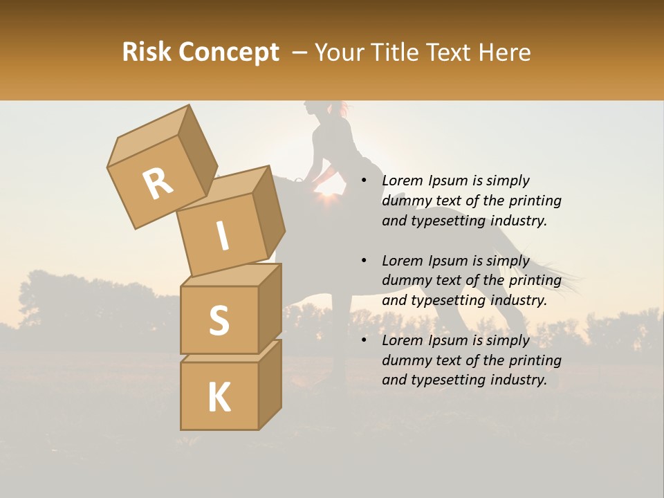 A Woman Riding On The Back Of A Horse PowerPoint Template