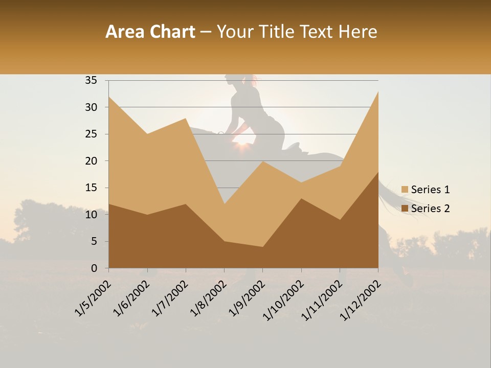 A Woman Riding On The Back Of A Horse PowerPoint Template
