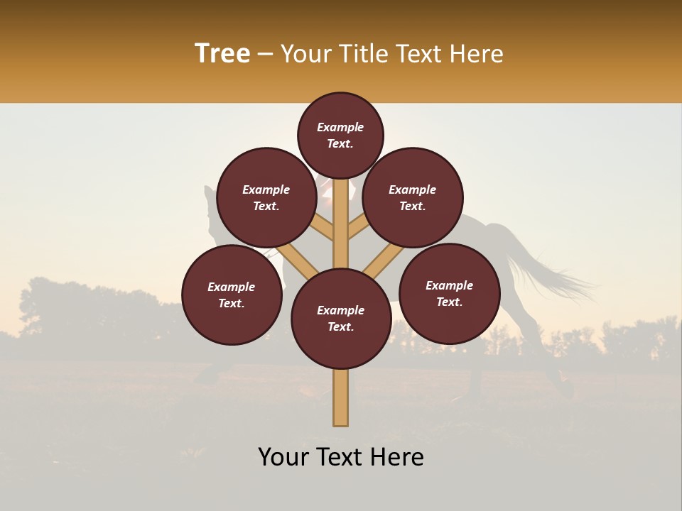 A Woman Riding On The Back Of A Horse PowerPoint Template