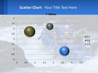 A Group Of People Riding A Raft Down A River PowerPoint Template