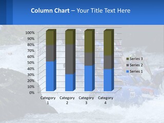 A Group Of People Riding A Raft Down A River PowerPoint Template