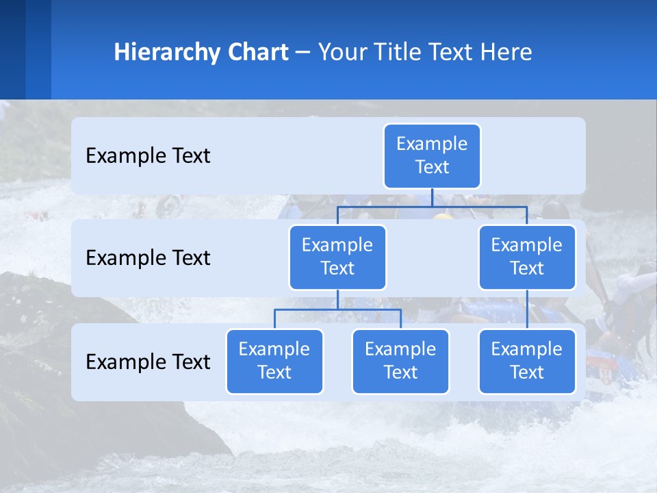 A Group Of People Riding A Raft Down A River PowerPoint Template
