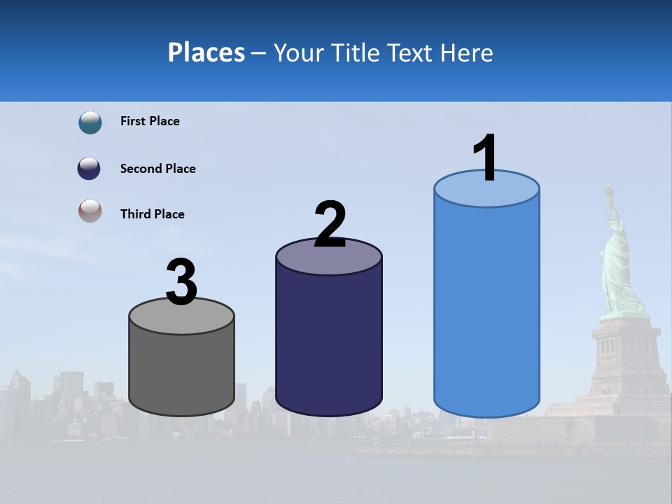 A Picture Of The Statue Of Liberty In New York City PowerPoint Template