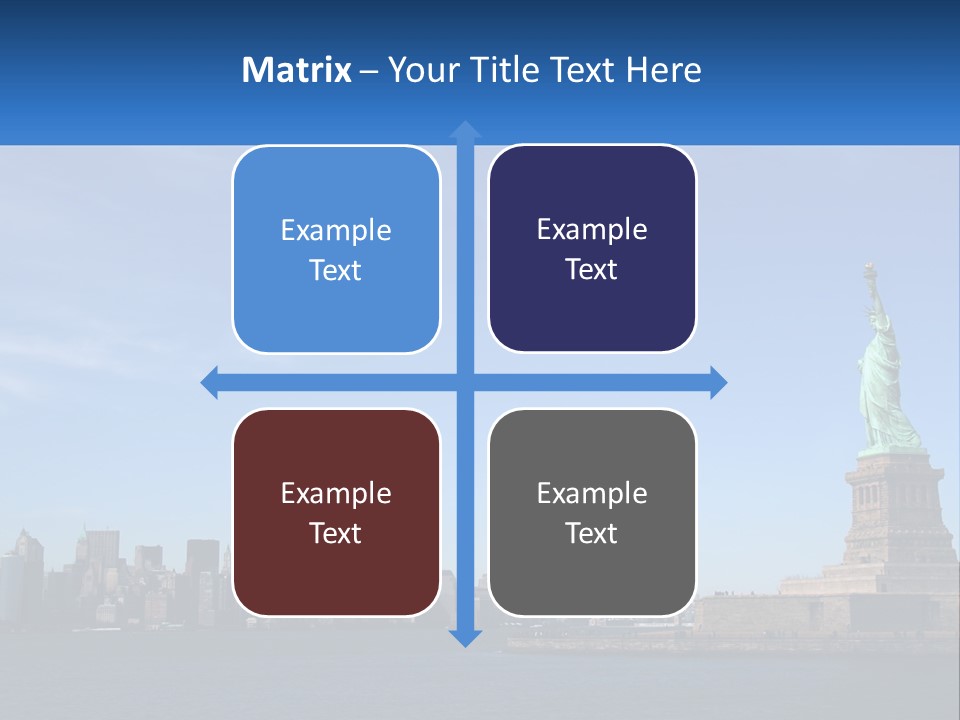 A Picture Of The Statue Of Liberty In New York City PowerPoint Template