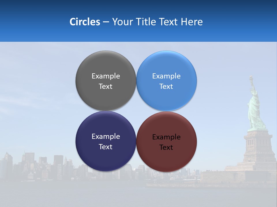 A Picture Of The Statue Of Liberty In New York City PowerPoint Template