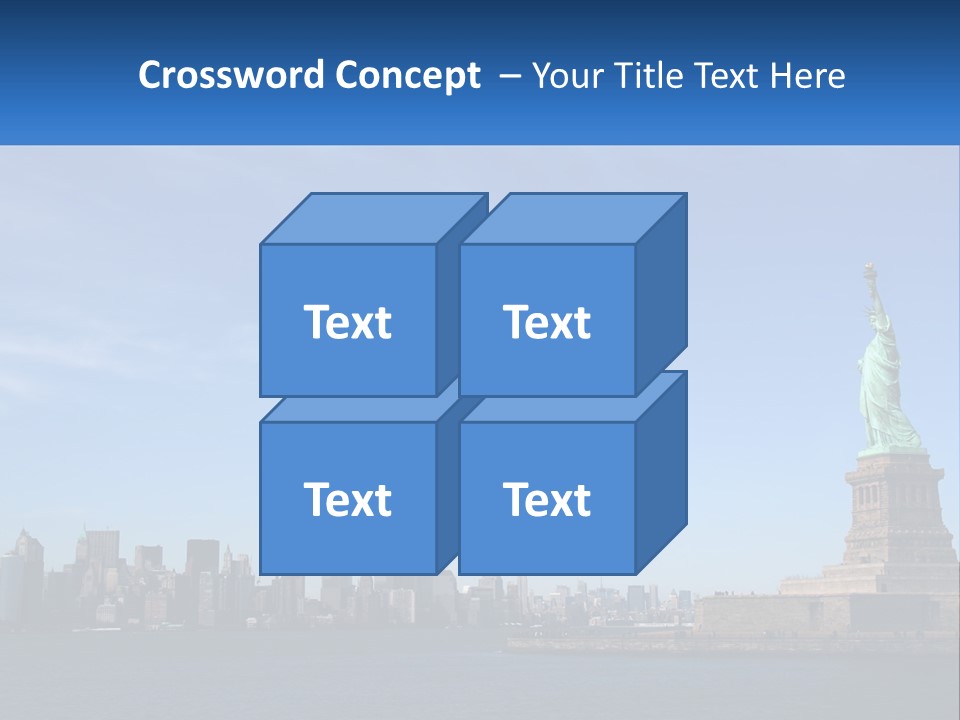 A Picture Of The Statue Of Liberty In New York City PowerPoint Template