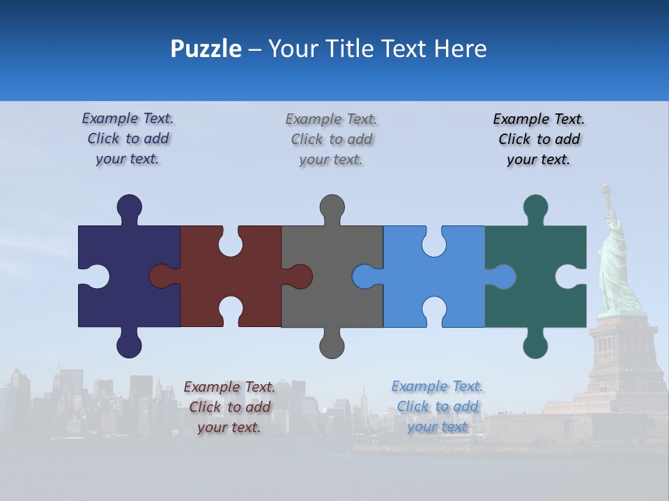 A Picture Of The Statue Of Liberty In New York City PowerPoint Template