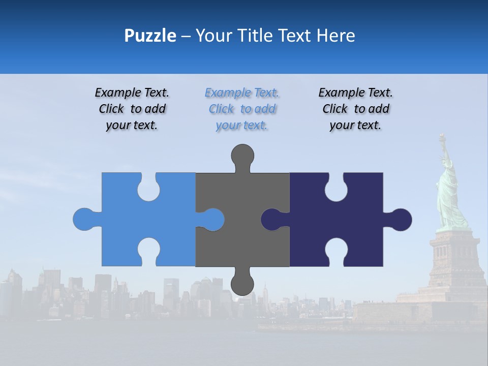 A Picture Of The Statue Of Liberty In New York City PowerPoint Template