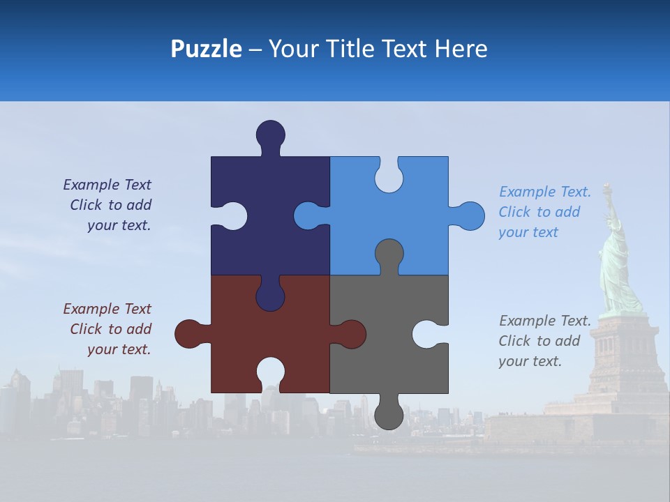 A Picture Of The Statue Of Liberty In New York City PowerPoint Template