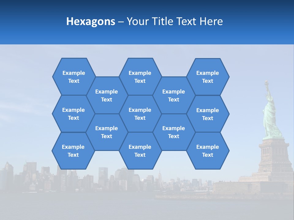 A Picture Of The Statue Of Liberty In New York City PowerPoint Template