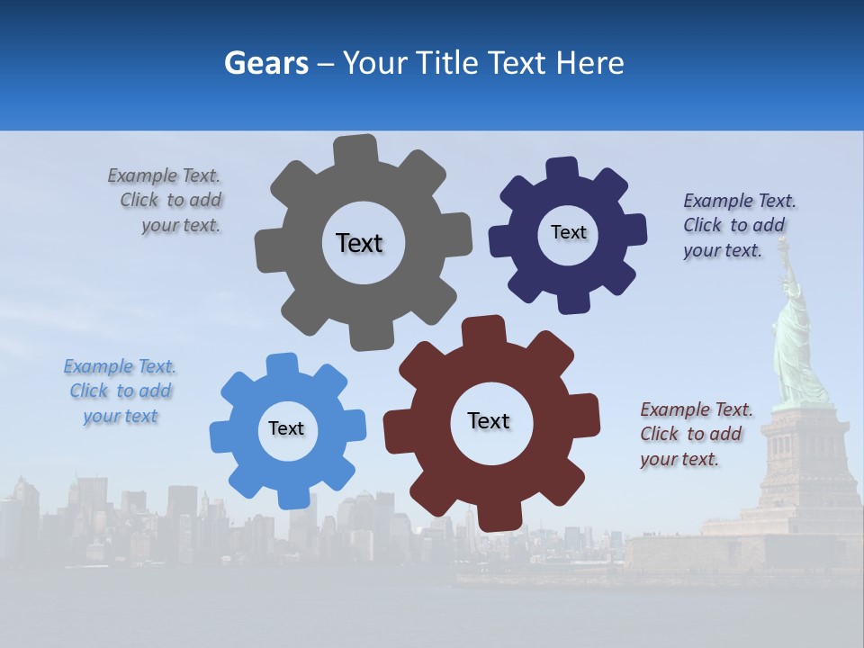 A Picture Of The Statue Of Liberty In New York City PowerPoint Template