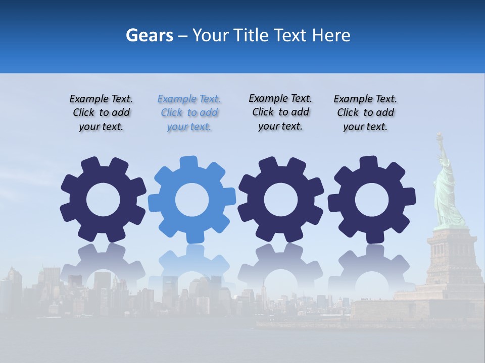 A Picture Of The Statue Of Liberty In New York City PowerPoint Template