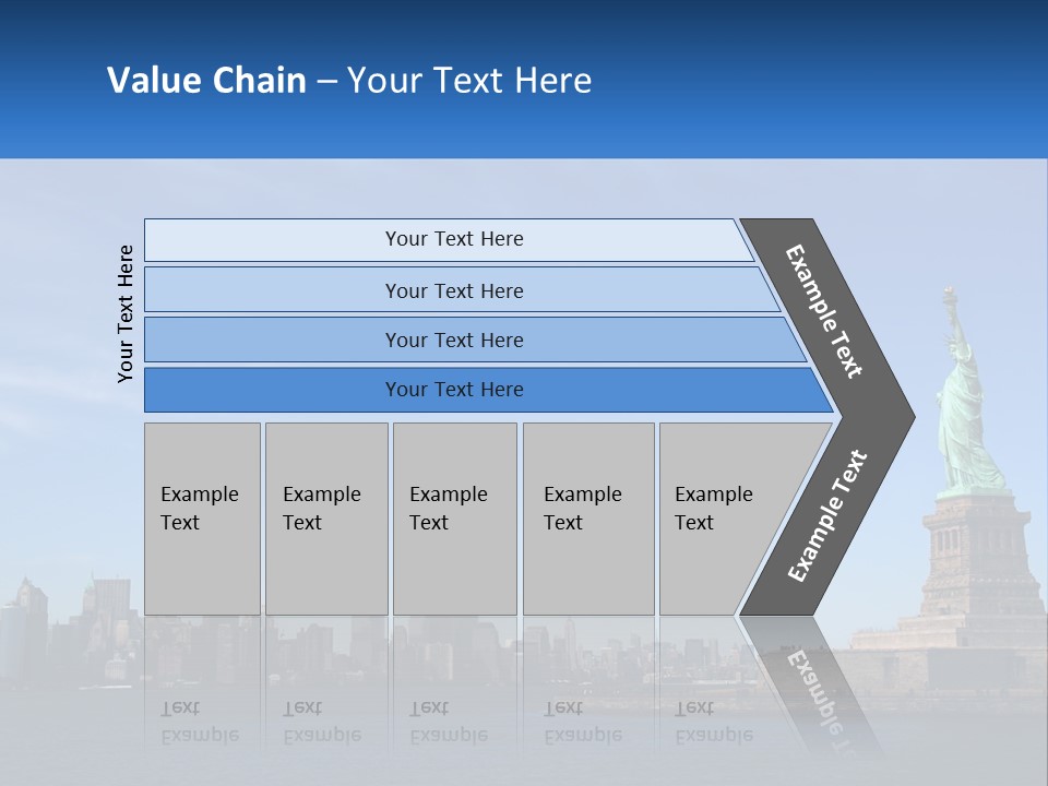 A Picture Of The Statue Of Liberty In New York City PowerPoint Template