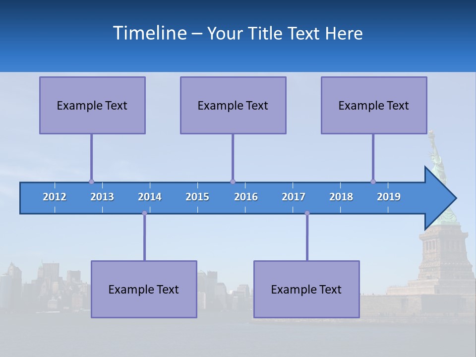 A Picture Of The Statue Of Liberty In New York City PowerPoint Template