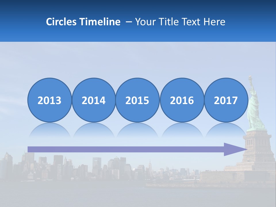 A Picture Of The Statue Of Liberty In New York City PowerPoint Template