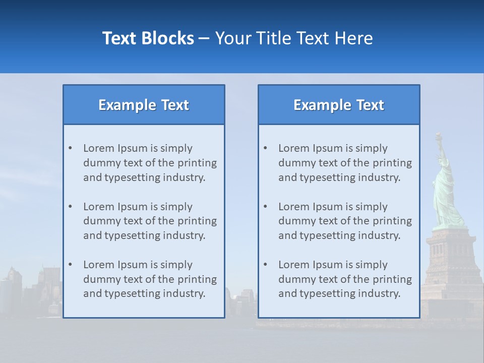 A Picture Of The Statue Of Liberty In New York City PowerPoint Template