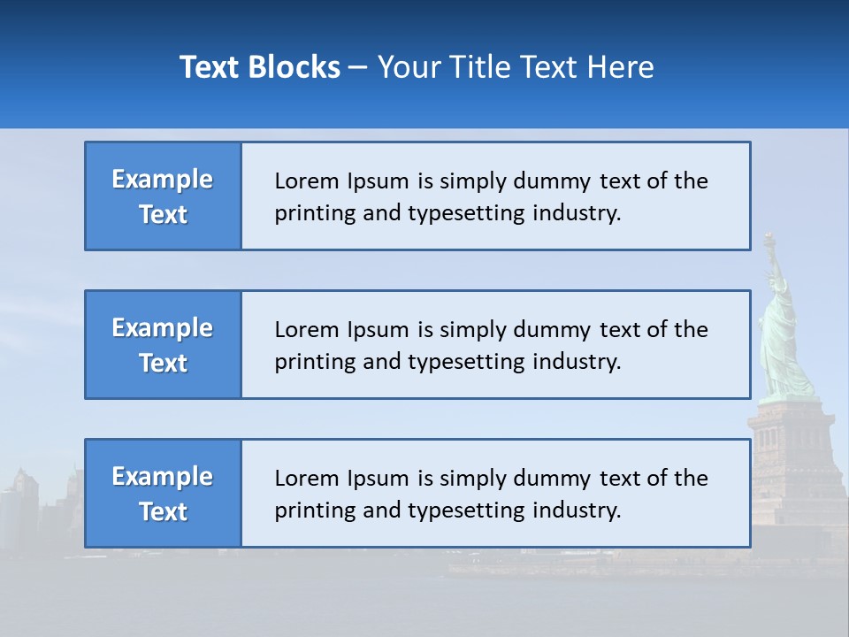 A Picture Of The Statue Of Liberty In New York City PowerPoint Template