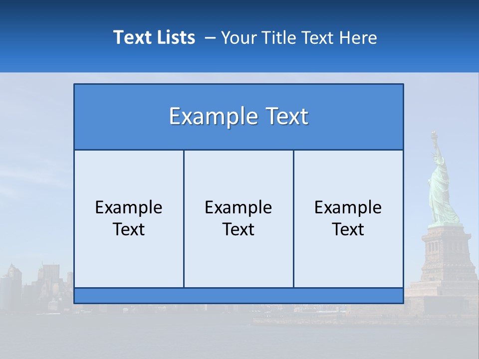A Picture Of The Statue Of Liberty In New York City PowerPoint Template