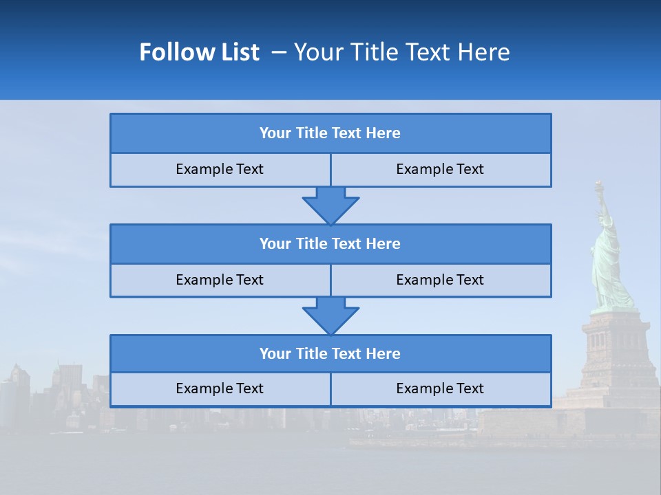 A Picture Of The Statue Of Liberty In New York City PowerPoint Template