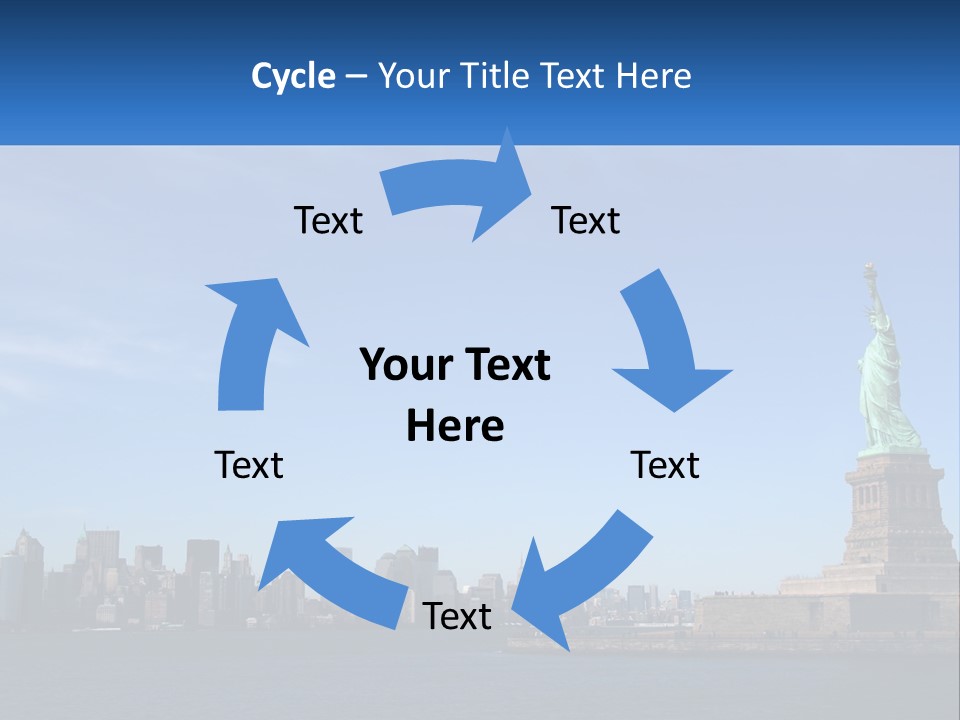 A Picture Of The Statue Of Liberty In New York City PowerPoint Template