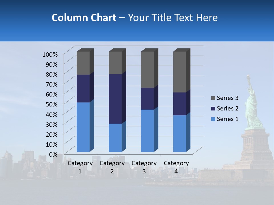 A Picture Of The Statue Of Liberty In New York City PowerPoint Template