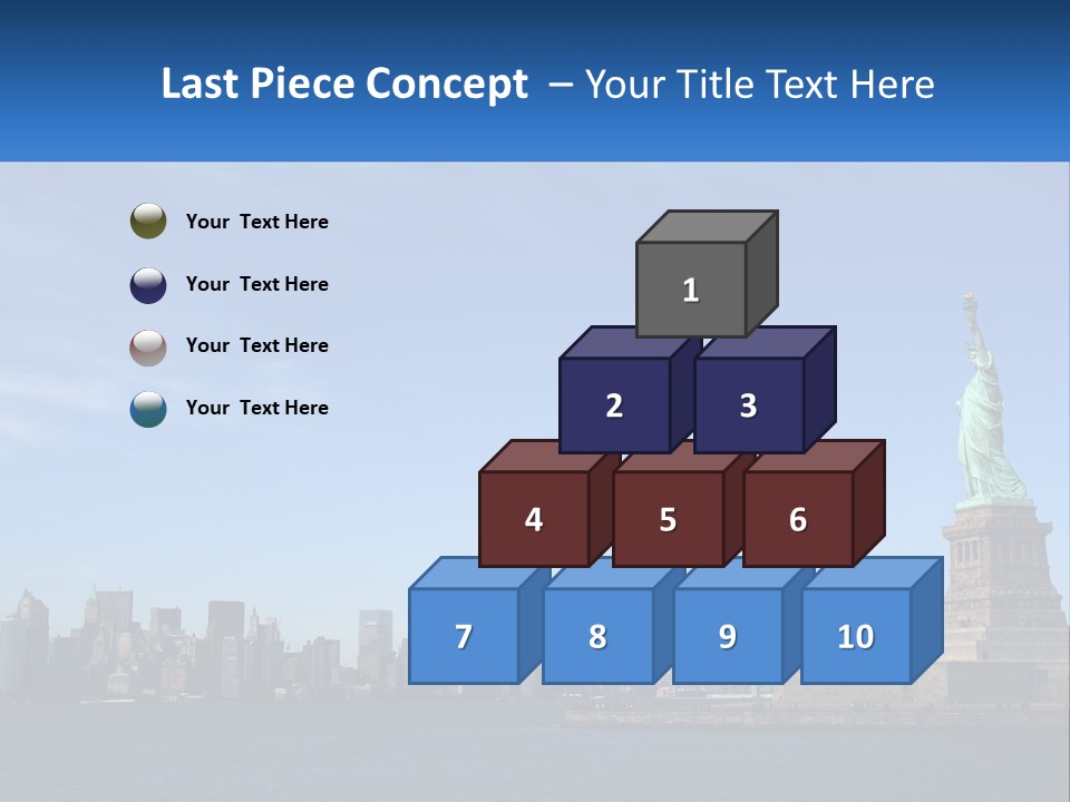 A Picture Of The Statue Of Liberty In New York City PowerPoint Template