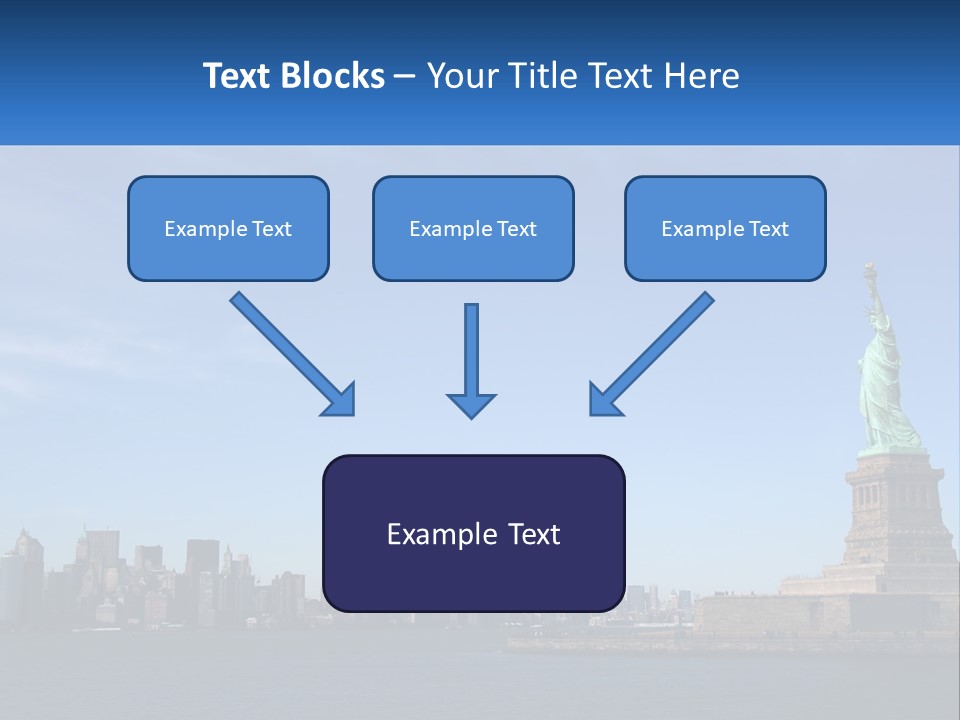 A Picture Of The Statue Of Liberty In New York City PowerPoint Template