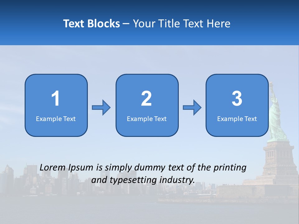 A Picture Of The Statue Of Liberty In New York City PowerPoint Template