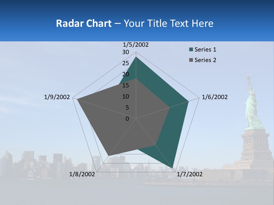 A Picture Of The Statue Of Liberty In New York City PowerPoint Template