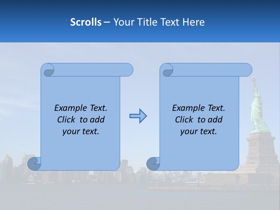 A Picture Of The Statue Of Liberty In New York City PowerPoint Template