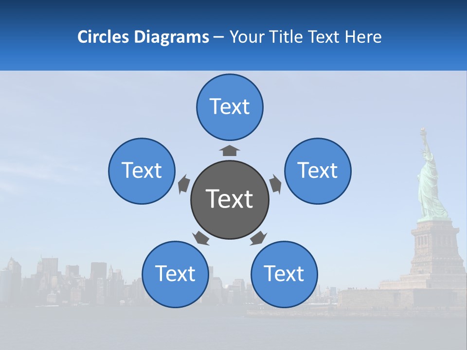 A Picture Of The Statue Of Liberty In New York City PowerPoint Template