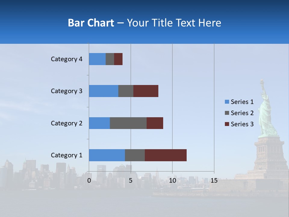 A Picture Of The Statue Of Liberty In New York City PowerPoint Template