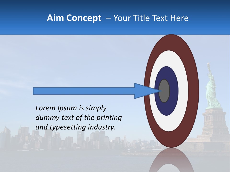 A Picture Of The Statue Of Liberty In New York City PowerPoint Template