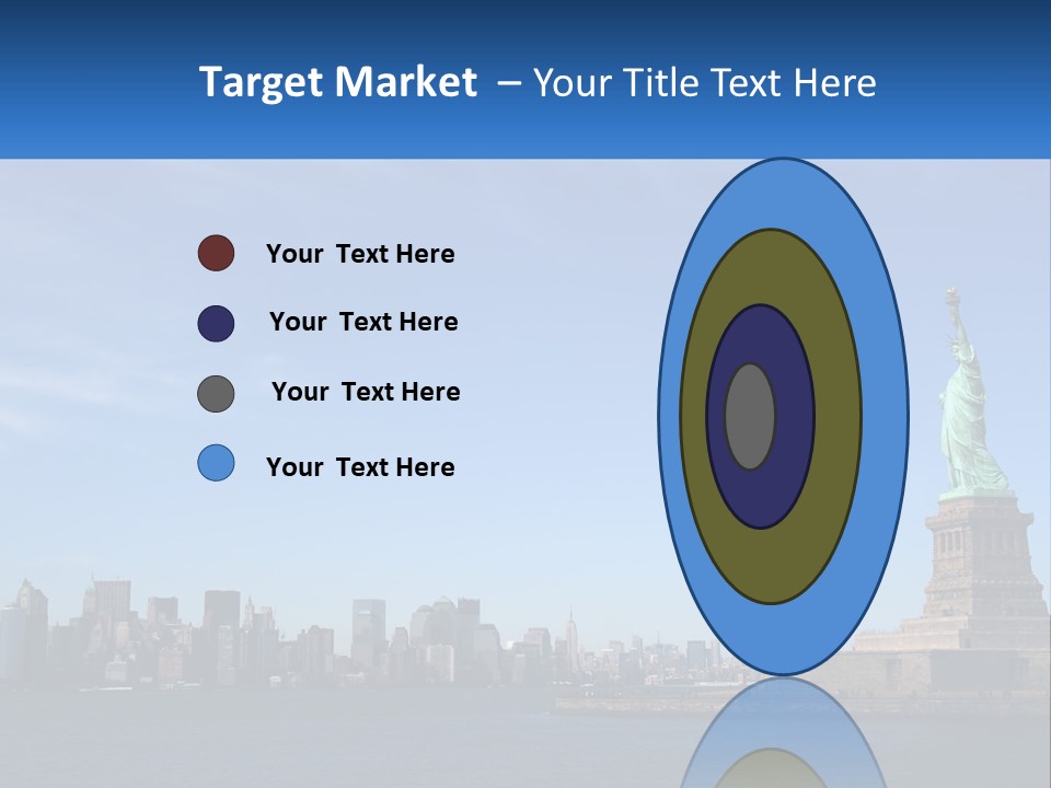 A Picture Of The Statue Of Liberty In New York City PowerPoint Template