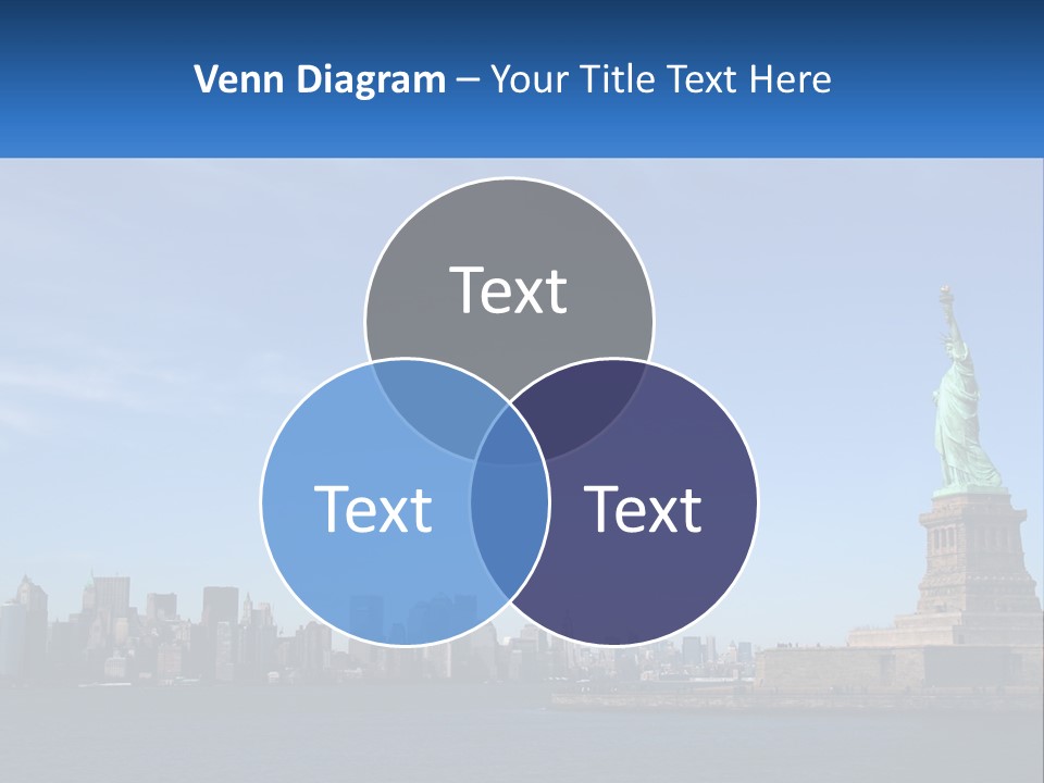 A Picture Of The Statue Of Liberty In New York City PowerPoint Template