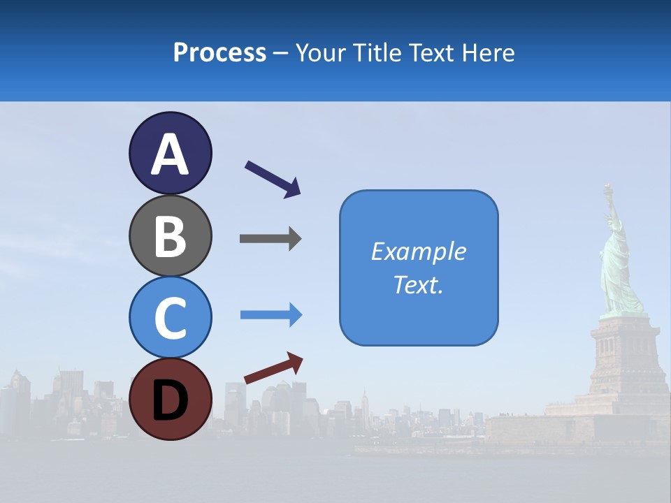 A Picture Of The Statue Of Liberty In New York City PowerPoint Template