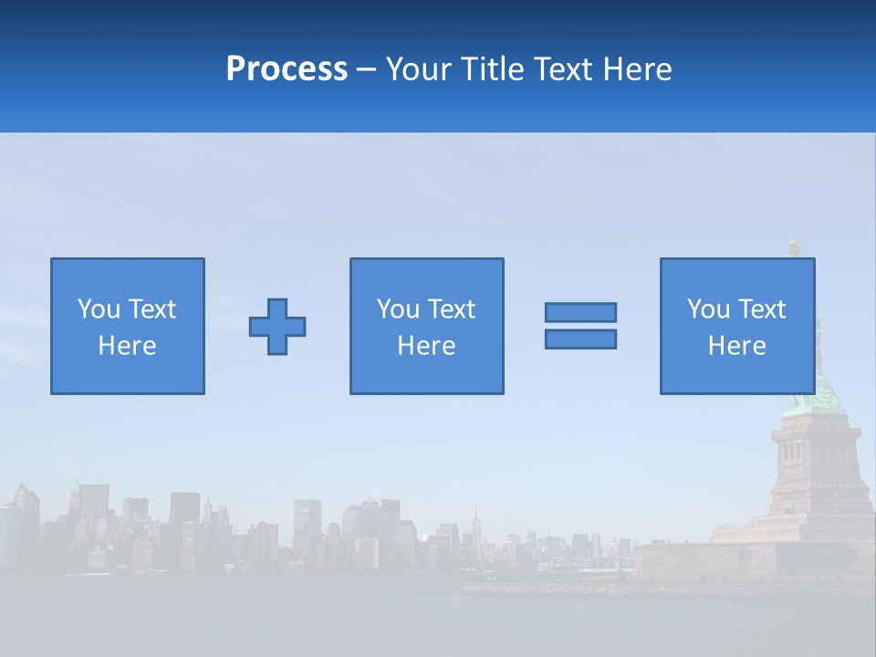 A Picture Of The Statue Of Liberty In New York City PowerPoint Template