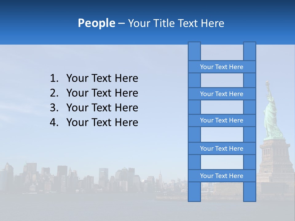 A Picture Of The Statue Of Liberty In New York City PowerPoint Template