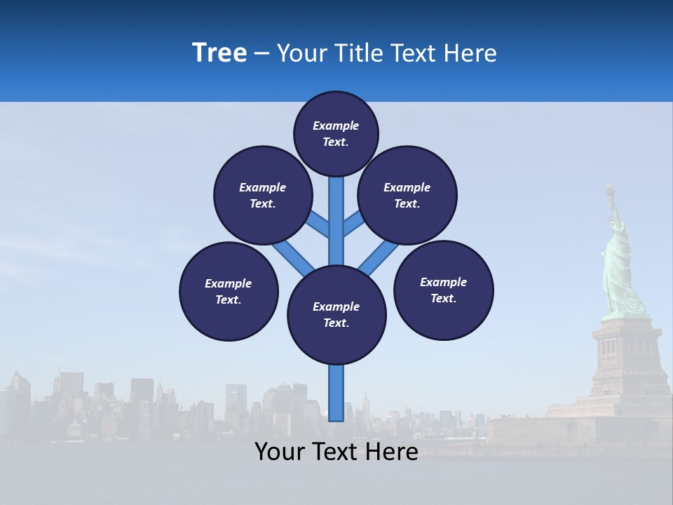 A Picture Of The Statue Of Liberty In New York City PowerPoint Template