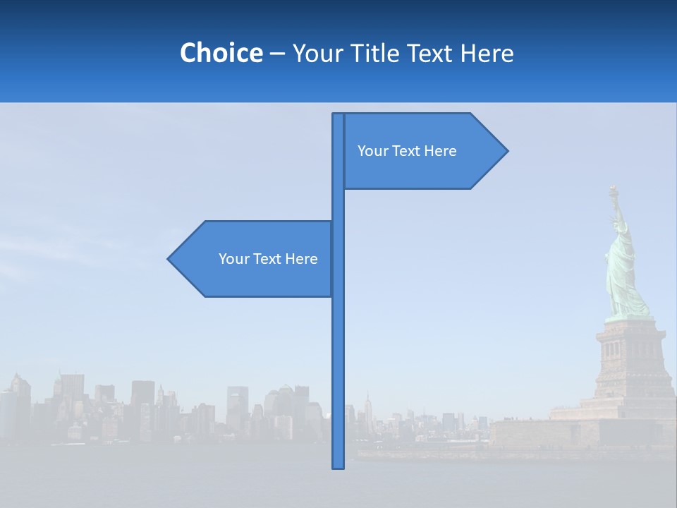 A Picture Of The Statue Of Liberty In New York City PowerPoint Template