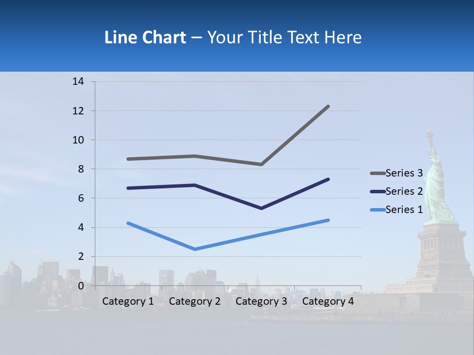 A Picture Of The Statue Of Liberty In New York City PowerPoint Template
