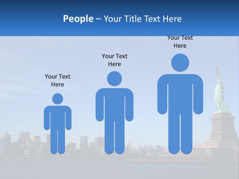 A Picture Of The Statue Of Liberty In New York City PowerPoint Template